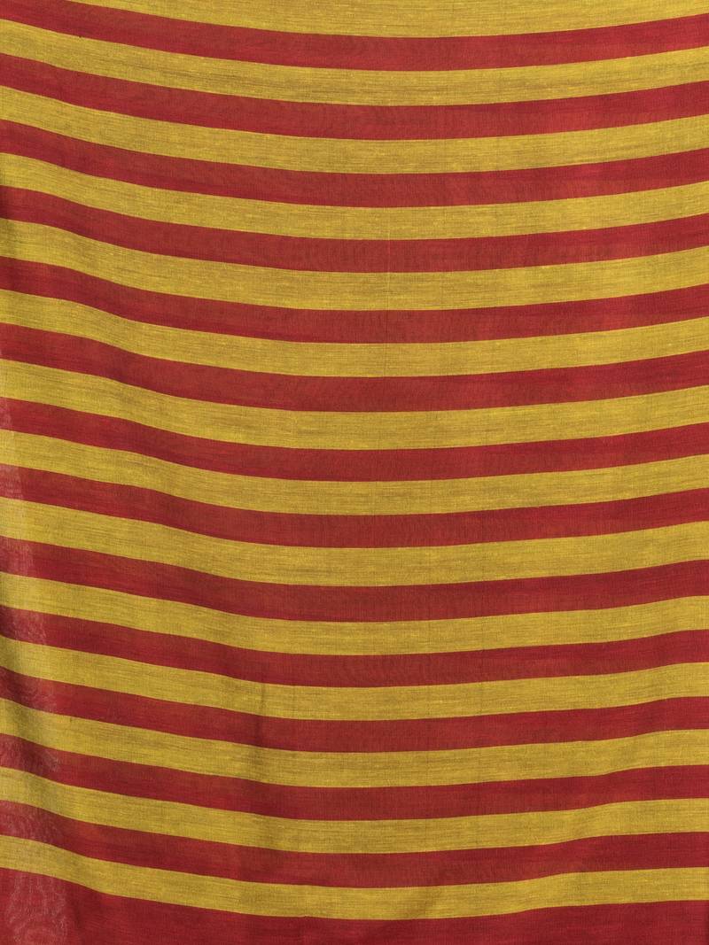 Red cotton molmol handloom saree