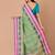 Pista green & Multi cotton tant traditional sarees without blouse