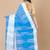 Sky blue & White cotton bengal handloom sarees with blouse