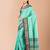 Sea Green & Blue silk gadwal sarees with blouse