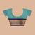 Sea Green & Blue silk gadwal sarees with blouse
