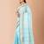 Sea Green & Multi cotton tant traditional sarees without blouse