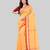 Women`S Traditional Bengali Tant Handloom Yellow Cotton Saree