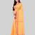 Women`S Traditional Bengali Tant Handloom Yellow Cotton Saree