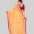 Women`S Traditional Bengali Tant Handloom Yellow Cotton Saree