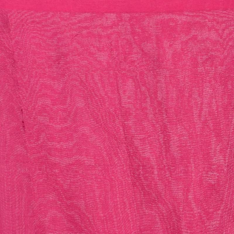 handspun cotton pink handloom print saree