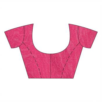 handspun cotton pink handloom print saree 7