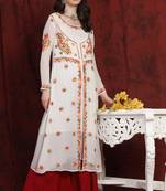 SHADES Multicolor long chikankari kurti