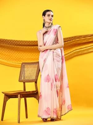 Floral Leaf Saree 1