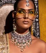 Fluoride & polki bridal necklace set