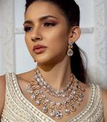 Polki bridal layered necklace set