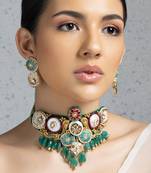 Heritage multi stones choker set