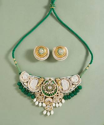 Multi colour evermore pearls choker set 4