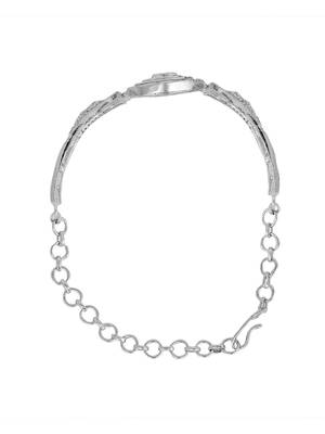 Stylish Silver Tone Pink AD stone Studded Openable Bracelet 5