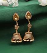 Exclusive Gold Plated LCT Stone Studded Jhumka Earring