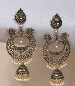 Traditional Gold plated Party Wear Antique Jhumka Earring