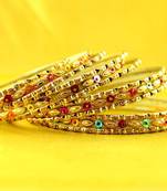 Multi coulour brass rajasthani bangle size-2.6,2.8