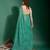 Indiatellme Rama Smooth Chiffon Saree with Double Line Mirror Outing Border