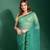Indiatellme Rama Smooth Chiffon Saree with Double Line Mirror Outing Border