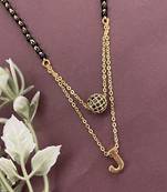 J letter mangalsutra ad black ball pendant short mangalsutra designs name mangalsutras (20 inches)