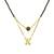 N letter mangalsutra ad black ball pendant short mangalsutra designs name mangalsutras (20 inches)