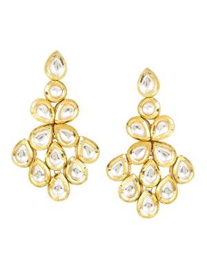 3 layered bridal kundan necklace and earring set by leshya 5