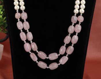 Semi precious onyx stone with pearls 2
