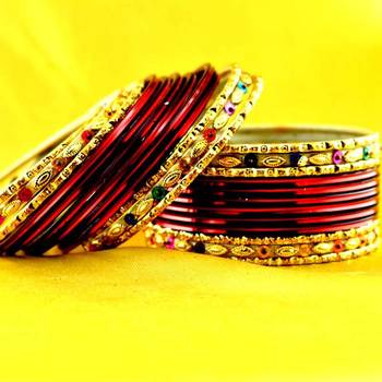 multi coulour brass rajasthani bangle  1