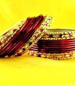multi coulour brass rajasthani bangle 