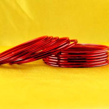 metal maroon colour bangle size-2.4,2.6,2.8 1