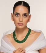 Green beaded necklace