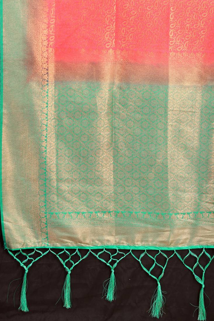 Rajarha Women'S  Saree Length-6.40Meter, Blouse Piece Length-0.90Meter, Red