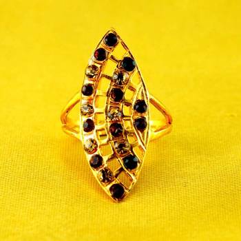 Ring Gold Platted Stone 1