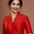 Red Silk Solid Designer Blouse