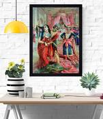 Gallery99 Panchali Vastraharan Texture Paper Framed Art Print 19.25X 13.25