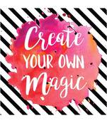 Gallery99 "Create Your Own Magic" Motivational Quotes Digital Reprint on Pinewood Art Panel
