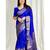  Royal Blue Silk Blend Sarees With Blouse