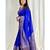  Royal Blue Silk Blend Sarees With Blouse