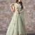 EILARA WOMEN'S LIGHT-GREEN DESIGNER EMBROIDERD AND SEQUINS WORK PARTY WEAR LEHENGA CHOLI
