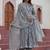 Blue Print Rayon Anarkali Kurta Set