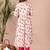 Red Print Rayon A-Line Kurta Set