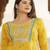 Yellow Embroidered Rayon Anarkali Kurta Set