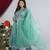 Green Embellished Rayon Anarkali Kurta Set