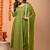 Green Embellished Rayon Anarkali Kurta Set