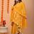 Yellow Embellished Rayon Anarkali Kurta Set