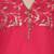 Pink Printed Cotton Straight Kurta