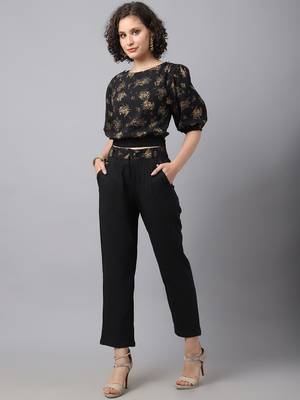 Black Printed Cotton  Co-ords 2