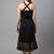 Black Printed Cotton  Dress