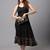 Black Printed Cotton  Dress