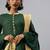 Green Solid Cotton Anarkali Kurta Set